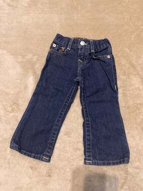 True Religion Baby Billy Straight Leg Jeans 12-18M Dark Wash